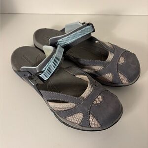 Merrell Grey Women's Athletic Hiking Sandal Shoe Mary Jane Outdoors